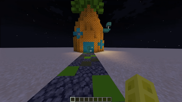 I finished making SpongeBob's house, next up is Squidward's house!