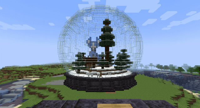 I built a working giant Snowglobe! (Survival)