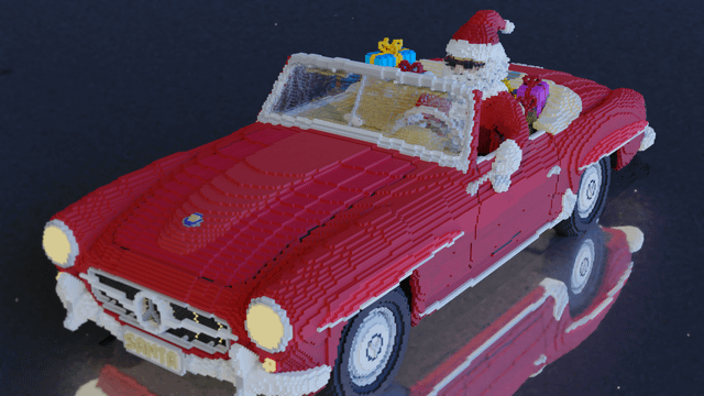 I built a Relaxed Santa in car :) 🎅