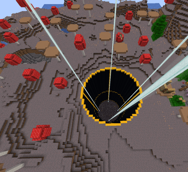 i have no imagination, what should i do to this 70 block deep hole, please