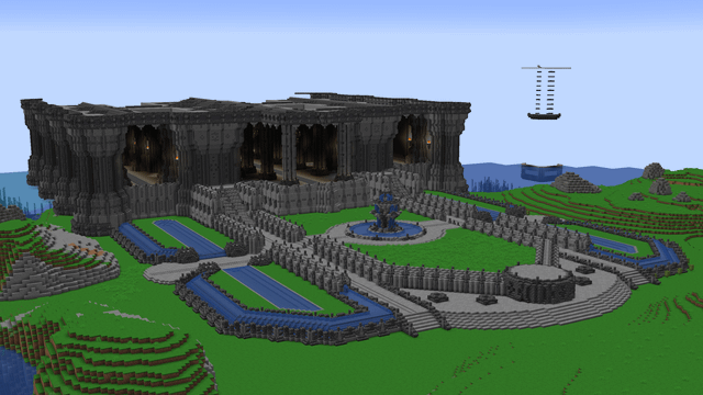 An update on my temple's front yard. I have removed some vegetation because I want to work on that later. :)