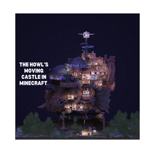 The Howl Moving Castle, Recreation in Minecraft 