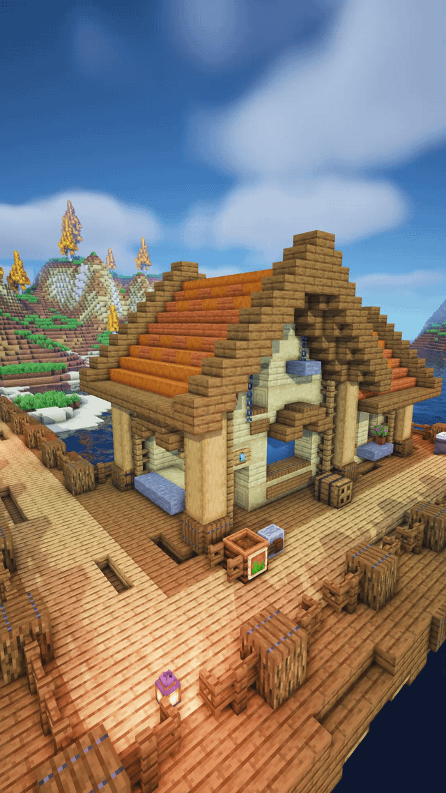 I made Willy's Fish hut from stardew! Modified it a little though, just to fit Minecraft. What do you think?