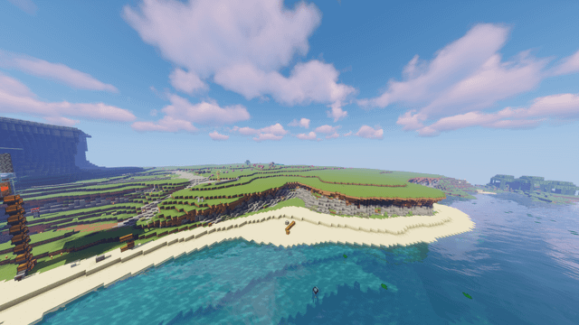 I want to build a giant town in survival but I'm not sure where to start and how to line the cliffs I built