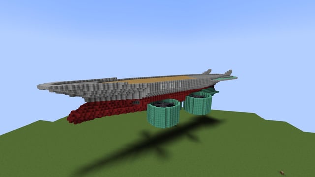I’m making a dieselpunk battleship, today I completed the hull