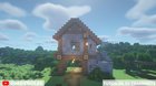 i built a rustic wooden house!!!