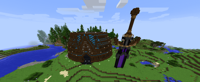 I know I can't compete with some of these other people. but, here is my base! The sword I copied the internet tho.