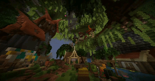 I Built a Lush Cave Town