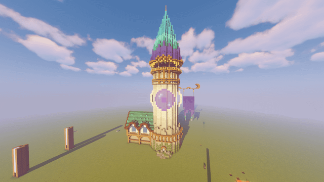 Wizard type base, gonna rebuild in survival using Litematica