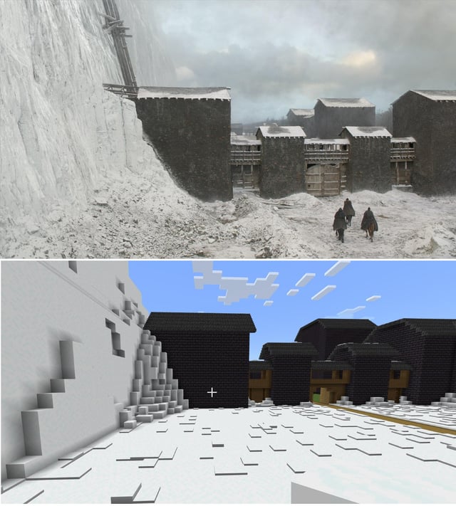 I'm attempting to make Westeros in Minecraft, I started on Castle Black, this is some of my progress so far.