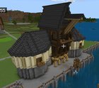 Just finished the main warehouse for my new 1.8 medieval city.