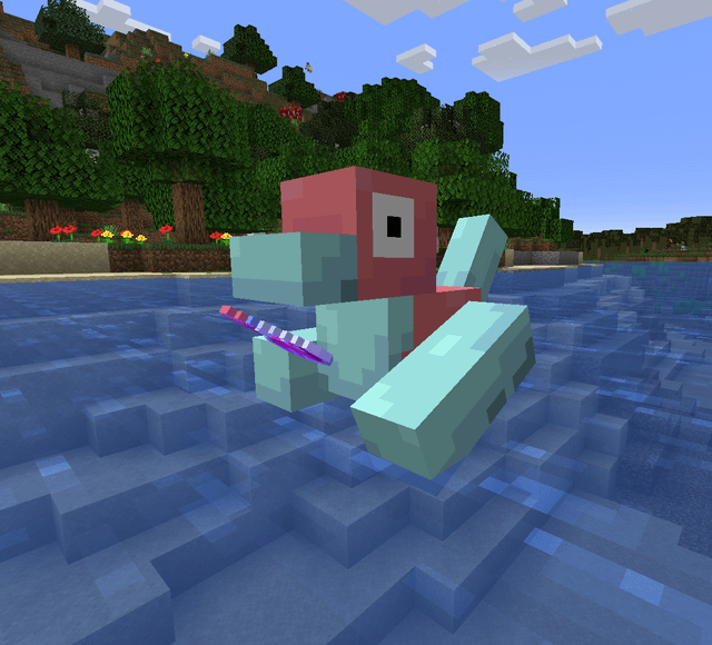 I made a texture pack that changes allays into Porygon