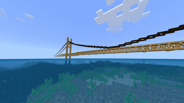 I Present this Suspension Bridge connecting the two sides of my world.