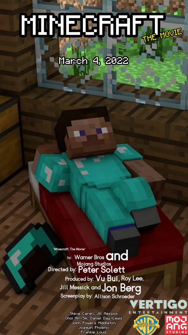 I made a poster for the upcoming Minecraft: The Movie