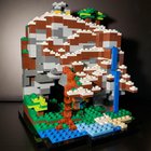 I made a Lego diorama of the old nyan world seed from Minecraft: Pocket Edition!