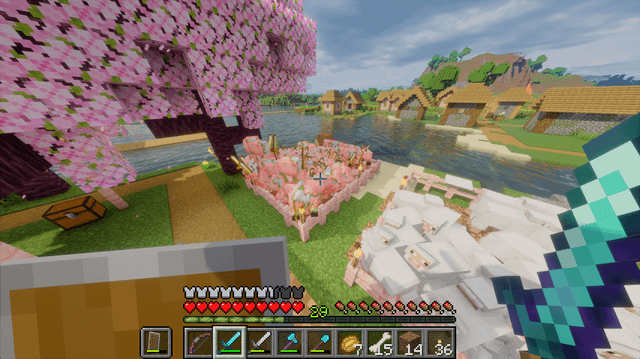 I came back to my pig farm after mining during a thunderstorm... 