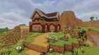 After living out of a wood box on my world for 3 years, I finally made a proper house... (before/after)