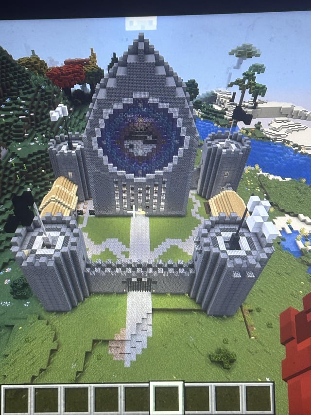 Yin Yang themed cathasle (cathedral and castle)
