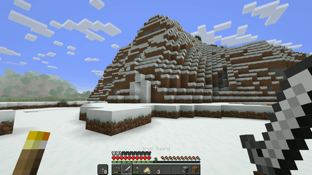 Found a naturally spawned igloo in the side of a mountain?