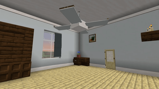 I made a working ceiling fan using commands