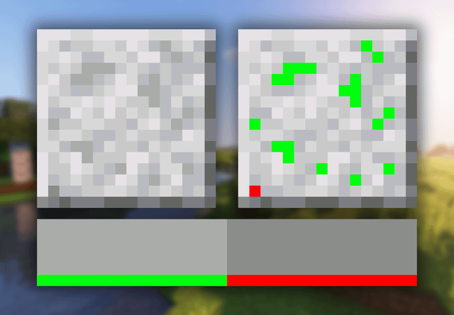 I just noticed that a single pixel of polished diorite was given the wrong shade by mistake (read comment for info)