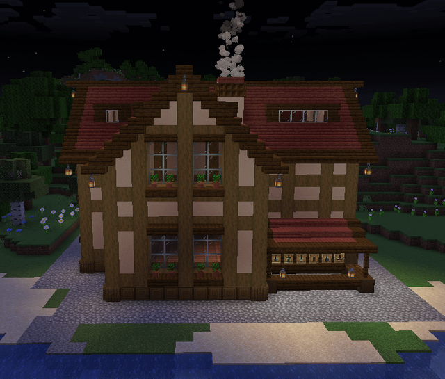 Thoughts on this home? It's my first attempt at this style! :)