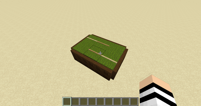 I managed to make a pool table in minecraft