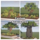 I built Custom Acacia Trees in 5 different stages