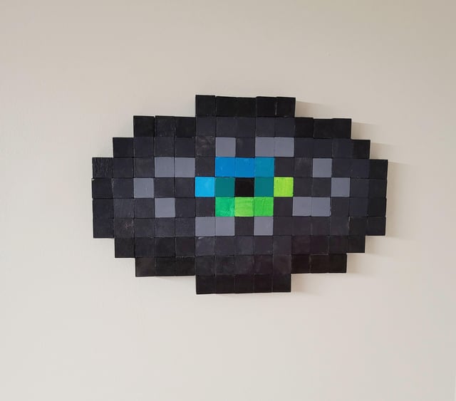 I made the 'Otherside' music disc out of wooden cubes!