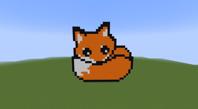 i made a pixel art fox rate me out of 10