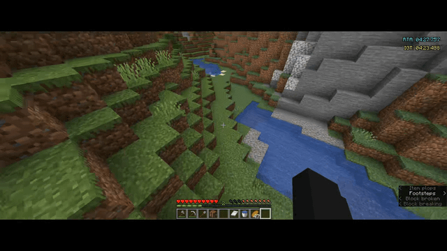 I dug 106 blocks of gravel in a row without getting flint. (World record?)