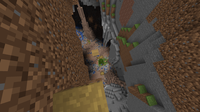 I found this villager living in a cave