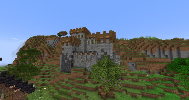 I made this castle like structure today (survival)