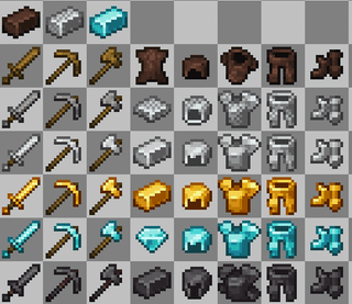 I tried to remake minecraft armor & weapons, any suggestions? (dont mind the other ingots, armor heavily based off of Paladins and Priests mod)