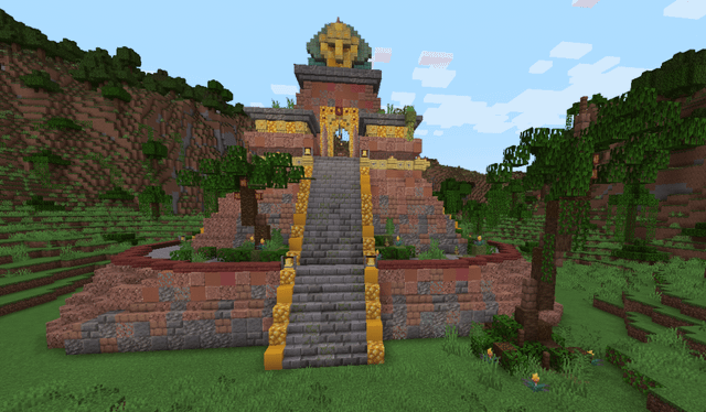 I'm really happy with this Aztec temple I built!