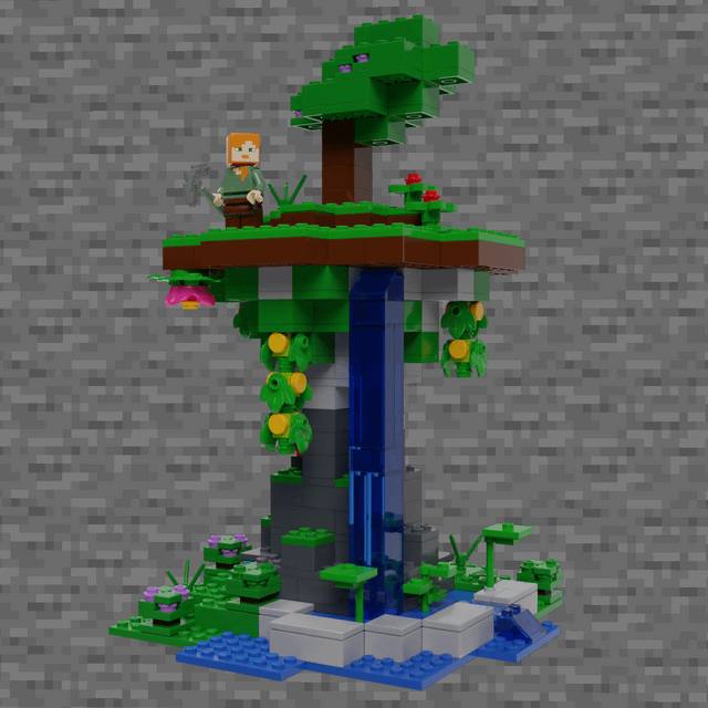 I made a Lego Lush Cave!