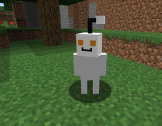 I made reddit man in the minecraft