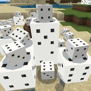 I made dice in Minecraft.