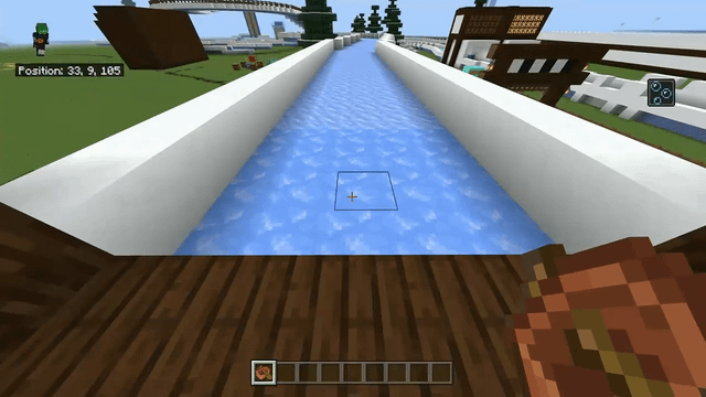 Just a clip from my ice boat track on my creative world.