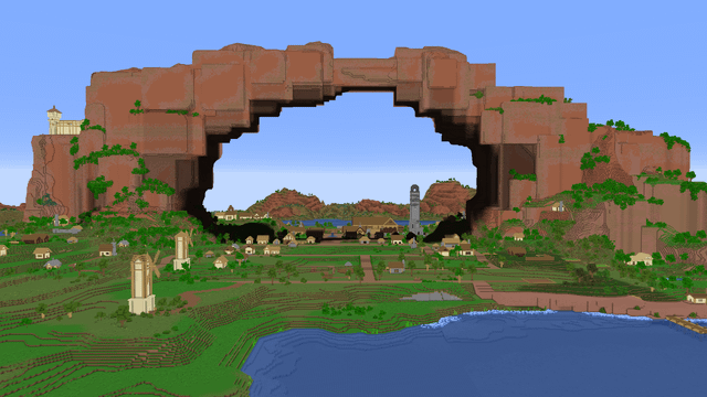 I recreated the world from the Minecraft Movie