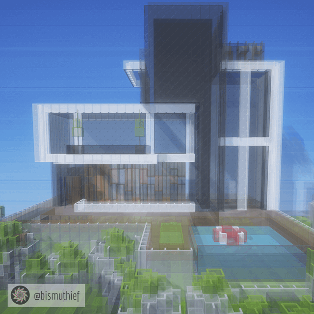 I made a modern house that is totally not at all cursed (it's all glass)