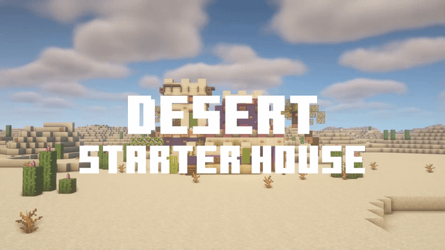 I have a personal challenge of building a starter house for every single biome. This time is in the desert, hopefully you like it.