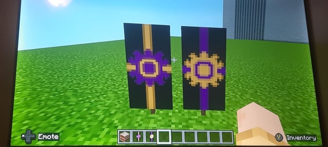 I'm trying to build my own kingdom in Minecraft, which banner looks better to represent my kingdom?