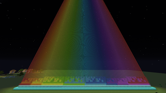 I made a beacon spectrum in creative (I am currently working on a larger one)