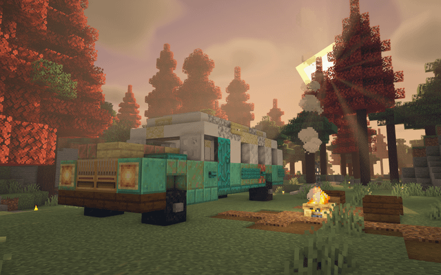 I made the bus from Into the Wild as my new survival starter base