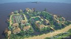 Village on floodplain, part of worldbuilding