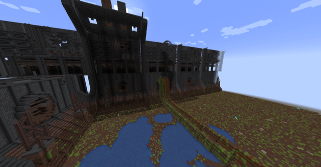 I have been playing too much rain world, here is a big wall! working progress O: