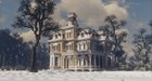 Victorian Mansion in Snow based on the Theodore Carpenter House