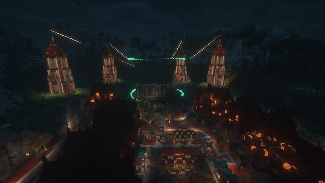 I Made a Cursed Village that Fully Transforms at Night