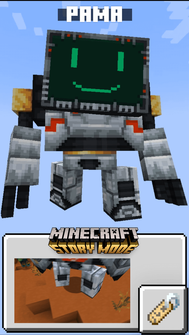 I made P.A.M.A. from Mc Story Mode as an iron golem